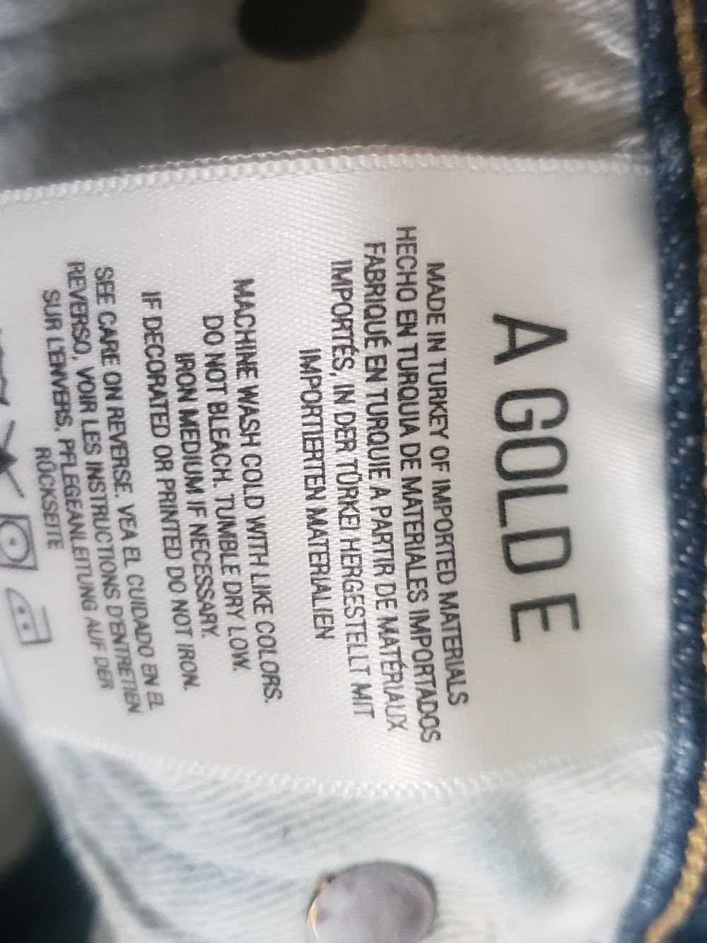 AGOLDE Shorts Bundle Womens 24 Blue Parker Denim Cut Offs Distressed - Picture 9 of 10